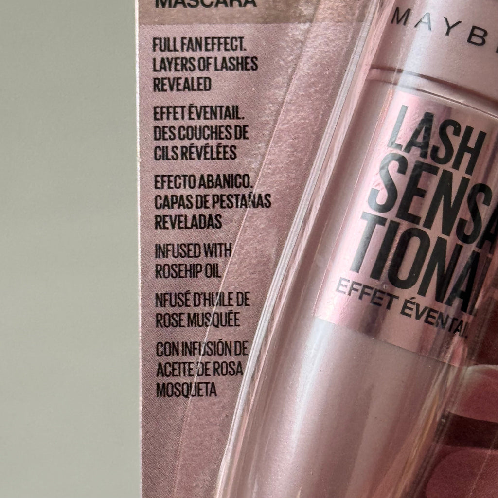 MAYBELLINE (2 PACK) Lengthening Lash Sensational Mascara .32 Fl Oz Black