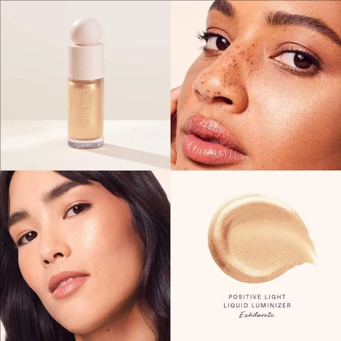 Rare Beauty Positive Light Liquid Contour Luminizer Highlight Contouring Liquid Blush Makeup Face Shimmer Shine Lipstick Makeup