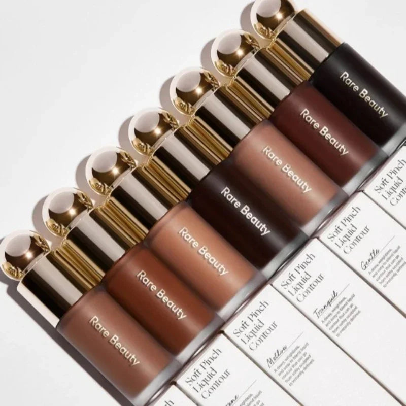 Rare Beauty 3D Face Contour Liquid Bronzer Shade Smooth Highlight Mirror Lasting Natural Nose Shadow Waterproof Brighten Makeup